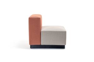 <b>Modern</b> Dual Modular Office <b>Sofa</b> Fully Upholstered Recycled Soft Seating Fabric Cover Medium-Density Sponge One-Seater Solid Wood - Product Image 4