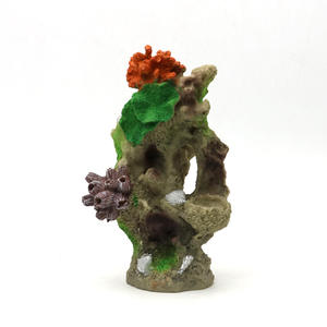 Aquarium Koraal Decoratie Hars Aquarium Verbergt Berggrot <span class=keywords><strong>Betta</strong></span> Vissen Schuilplaats Rots Koraalrif Ornament - Product Image 4