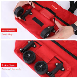 Tekerlekli mağaza arabası çantası market arabası pazar katlanır bakkal alışveriş arabası çantası 2 tekerlekli - Product Image 4