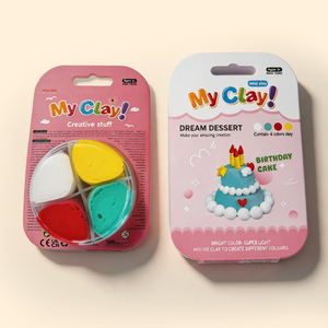 Non Toxic <b>Modeling</b> Clay No Residue Handcraft Toy Dessert Themed Flexible Texture Air Dry Clay Kit for Beginners - Product Image 1