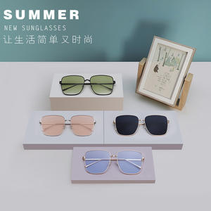 Lunettes de soleil Gm unisexes en métal, verres polarisés PC UV400, type 3, protection solaire, monture argentée et noire, emballage en boîte, numéro de pièce 223 - Product Image 4