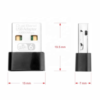 Adaptador WiFi 6 de Doble Banda AX900, Dongle USB WiFi, Tarjetas de Red Inalámbricas de 2.4G y 5GHz de Alta Velocidad, Compatible con Win 10/11