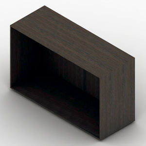 Meuble de rangement moderne à compartiments ouverts 100x38 H60 blanc brillant pour salon - Product Image 3