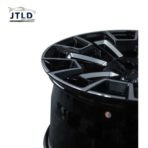 JTLD 1 件式锻造铝合金车轮 <span class=keywords><strong>16</strong></span>-26 英寸 全定制亮黑磨边轮圈 用于改装升级 - Product Image 5