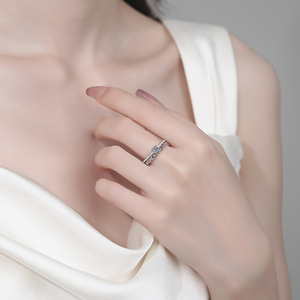 เครื่องประดับอัญมณีสำหรับงานหมั้นของเพชรโมอิสเงินแท้ S925ออกแบบได้ตามต้องการ - Product Image 4