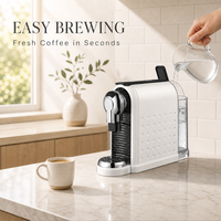 Machine à café à capsules 19 bars, pompe italienne, compatible Nespresso, 1260W, semi-automatique