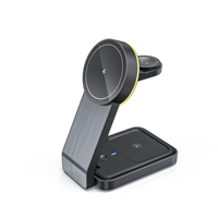 Portable 3 en 1 pliable sans fil chargeur support Dock 15W pour support de téléphone Station de charge sans fil rapide