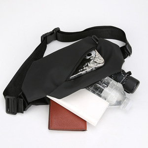 Men's Chest Bag Multifunctional Waterproof Waist Pack Solid Color Spring 2024 Everyday Use - Product Image 2