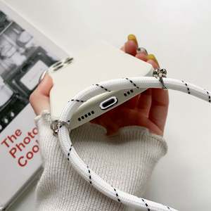 Étui de téléphone en silicone TPU avec cordon de collier transversal pour iPhone 13 12 MiNi 11 Pro X XR XS Max 6s 7 8 Plus SE 2 - Product Image 6