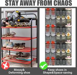 Over the Door <b>Shoe</b> Organizer 35Large Pockets Sturdy Oxford Fabric Hanging <b>Shoe</b> <b>Storage</b>, Durable <b>Wall</b> <b>Mounted</b> <b>Shoe</b> Rack Organizer - Product Image 2