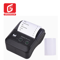 Printer Mini Portabel Nirkabel USB JK-5802P 58mm, Printer Thermal Receipt 58mm BT untuk Android