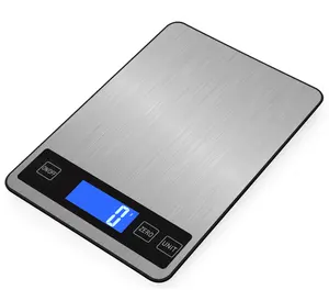 Balance électronique de cuisine 5kg/1g en acier inoxydable, poids numérique, balances de cuisine pour aliments, vente en gros