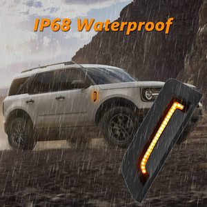 Luci LED Laterali Ambra per Auto, Indicatori di Direzione per <span class=keywords><strong>Ford</strong></span> Bronco <span class=keywords><strong>Sport</strong></span> 2023+ - Product Image 2