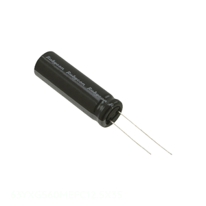 ตัวเก็บประจุผ่านรู560 uF 20% 63V ตัวเก็บประจุแบบมีรูสำหรับช่อง63YXG560MEFC12.5X35สารส้ม560 uF - Product Image 1