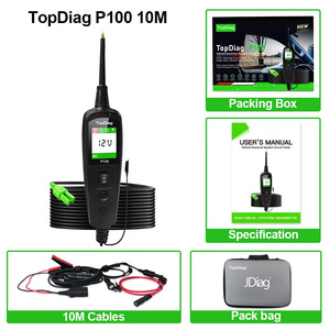Jdiag P100 ô tô mạch Tester 12V 24V mạch điện ô tô điện áp Công cụ Chẩn đoán ô tô điện áp <span class=keywords><strong>Detector</strong></span> ô tô - Product Image 6