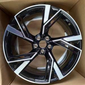 Rueda de vehículo de aleación de aluminio forjado de cinco radios con superficie mecanizada premium, llanta de repuesto para automóvil, adecuada para la serie Audi RS de pasajeros. - Product Image 1