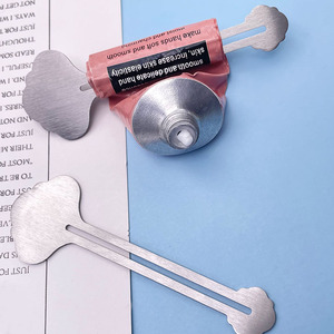 Spremitubo in Metallo <span class=keywords><strong>a</strong></span> Due Pezzi in Acciaio Inossidabile 420, Ecologico, con <span class=keywords><strong>Chiave</strong></span> Rotante per Dispenser di Tintura per Capelli, Cosmetici e Dentifricio da Bagno - Product Image 2