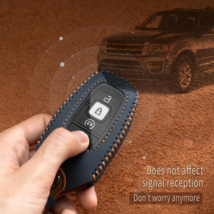 Étui de protection en cuir personnalisé pour clé de voiture intelligente avec logo pour Lincoln MK3, ICZ, MKC, MKZ, Navigator, MKX et accessoires - Product Image 2