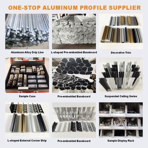 Profils décoratifs en alliage d'aluminium pour intérieur et extérieur, plinthes dissimulées, bordures de carrelage pour balcon, bandes métalliques pour panneaux muraux - Product Image 2