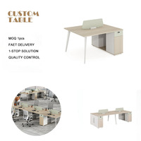 Meubles de bureau modernes haut de gamme en forme de L pour espace ouvert avec armoire de rangement - Mobilier de bureau pour espace ouvert Escritorios De Oficina