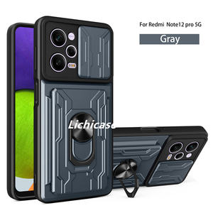 Lichicase 2 in1 étui robuste multi-protection pour Xiaomi Poco X5 Pro 5G porte-carte portefeuille couverture arrière - Product Image 5