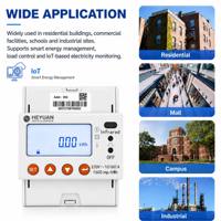 Compteur d'énergie monophasé sur rail DIN avec relais intégré pour la collecte de frais en immeuble d'appartements RS485 Modbus