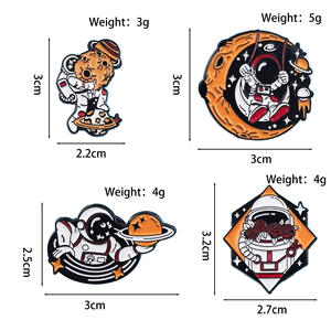 Broche Creativo con Forma de Astronauta, Insignia de Aleación de Astronauta Espacial de Dibujos Animados para Decoración de Ropa y Mochilas - Product Image 4