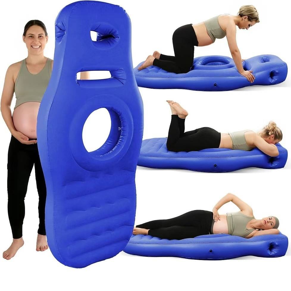 Colchoneta de maternidad azul