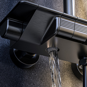 Set Doccia Termostatico di Lusso con Display Digitale, Tasti in Rame, Barra Scorrevole e Controllo della Temperatura, Stile Little Red Book - Product Image 4