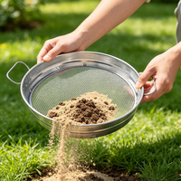 Séparateur multifonctionnel de terre et de débris, tamis en acier inoxydable pour la séparation de la terre et du sable du jardin