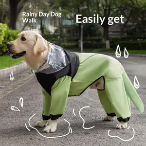 Capa de Chuva para Cães Golden Retriever e <span class=keywords><strong>Labrador</strong></span>, Impermeável, Cobertura Completa para Quatro Patas, Ideal para Cães Grandes - Product Image 4