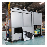 Condenseurs évaporatifs à flux parallèle de grande capacité pour les lignes de production de refroidissement de gaz et de liquides industriels
