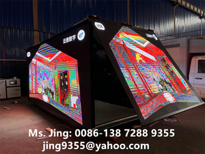 Pantallas <span class=keywords><strong>grandes</strong></span> impermeables para exteriores 4800*1920mm HD Led camión móvil P4 publicidad digital camión carrocería furgoneta a la venta - Product Image 4