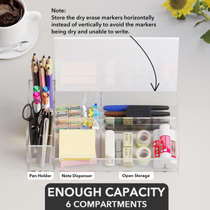 Văn Phòng Bàn Để Làm Danh Sách Memo <span class=keywords><strong>Buddy</strong></span> Acrylic Máy Tính Để Bàn Bảng Hàng Tuần Kế Hoạch Khô Xóa Lịch Bảng Trắng Với Lưu Trữ Caddy - Product Image 4