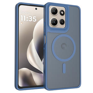 Coque de téléphone <span class=keywords><strong>transparente</strong></span> en TPU PC magnétique souple antichoc absorbant les chocs conçue pour Motorola <span class=keywords><strong>G</strong></span> Power 2026 - Product Image 1