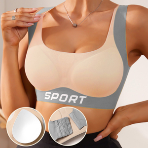 Wholesale Shockproof Yoga <strong>No</strong> Underwire <strong>Bra</strong> Support Athleisure Seamless Removable Pad Push up Open Back Sports <strong>Bras</strong> for Women - Product Image 2