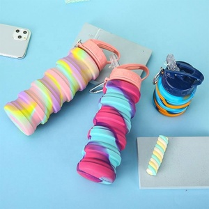 ขวดน้ำดื่มซิลิโคนพับได้กันรั่วสำหรับเด็ก - Product Image 2