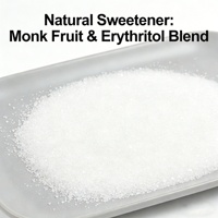 Goedkope groothandel natuurlijke monniksvrucht erythritol mix, caloriearm wit poeder 30-60 mesh zoetstof, voorraad, niet-GMO voedsel