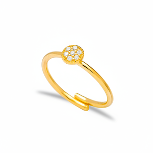 Minimalist Round Design Adjustable Ring Turkish Handmade Wholesale 925 Sterling Silver Jewelry - Product Image 2