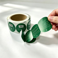 Étiquettes personnalisées en papier adhésif holographique multicouche résistant à l'huile pour usage chimique avec impression couleur double couche