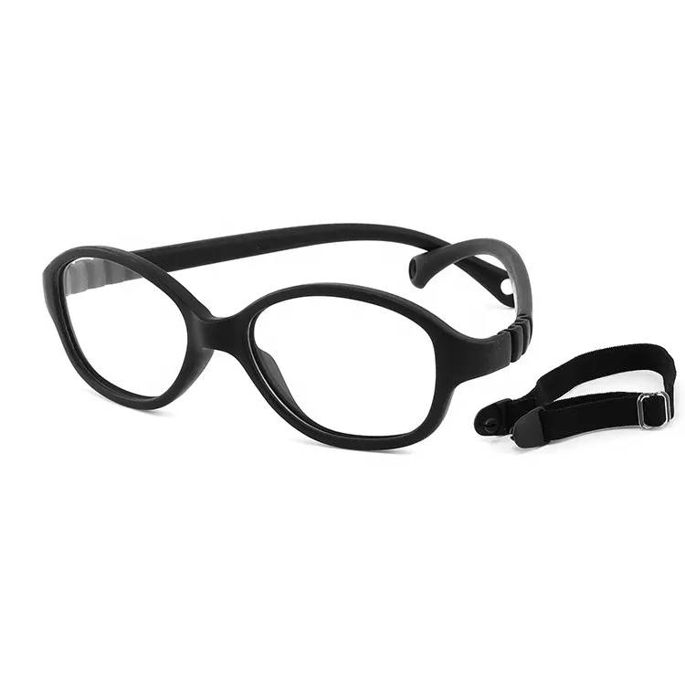 Environmental TPEE Candy Color Oval Optical Kids Eyeglasses Frame Silicone Children Prescription Glasses Girl Eyewear Boy Gafas