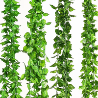 Vigne artificielle en plastique, fausse verdure, décoration murale, drapage de plafond, Cryptomeria, longue vigne, décoration intérieure, plantes artificielles