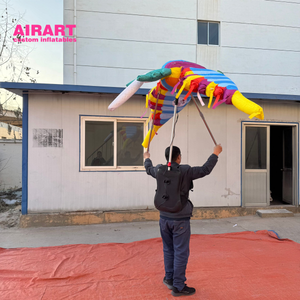 Marioneta de Pájaro Loro Inflable Colorida para Publicidad y Espectáculos Circenses - Product Image 5