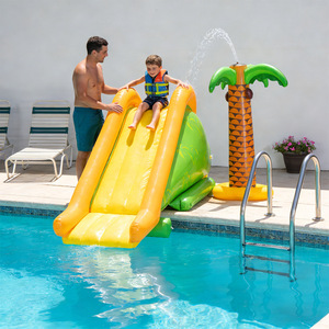 <span class=keywords><strong>Toboggan</strong></span> aquatique gonflable en forme de cocotier certifié CE pour l'extérieur, en PVC épaissi, piscine de jeu pour enfants - Product Image 4