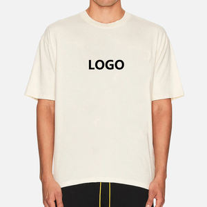 ผู้ผลิตเสื้อยืดคอกลมทรงหลวมแบบดรอปโชว์เดอร์ ดีไซน์ใหม่ เสื้อยืดเปล่าทรงโอเวอร์ไซส์สำหรับผู้ชาย เนื้อผ้าหนา เสื้อยืดทรงบ็อกซี่แบบครอปสั่งทำได้ - Product Image 4