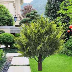 Planta Artificial Destacável para Exterior, Árvore de Folhas de Cipreste Simulada, Adequada para Decoração de Exteriores, Interiores e Jardins - Product Image 2