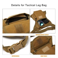 Sac banane tactique personnalisé pour homme, en toile, avec fermeture éclair, sacoche de cuisse, pochette de ceinture, motif, pour activités de plein air et voyage