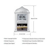 Horloge murale de prière du Ramadan de haute qualité, design abstrait, écologique, avec alarme numérique multifonction pour le salon