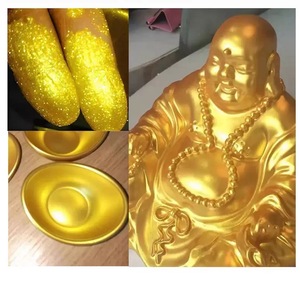 Hochglänzende 24K Goldpulver-Tinte für Kunststoff Keramik Buddha-Statue Blattgold-Imitation Perlenpulver Farbpigment - Product Image 6