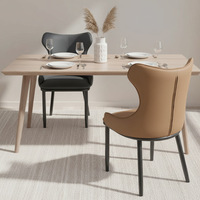 Chaises de salle à manger sculptées, avec dossier enveloppant et accoudoirs courbes, pour café design, restaurant, salon, bar à champagne et suite d'hôtel